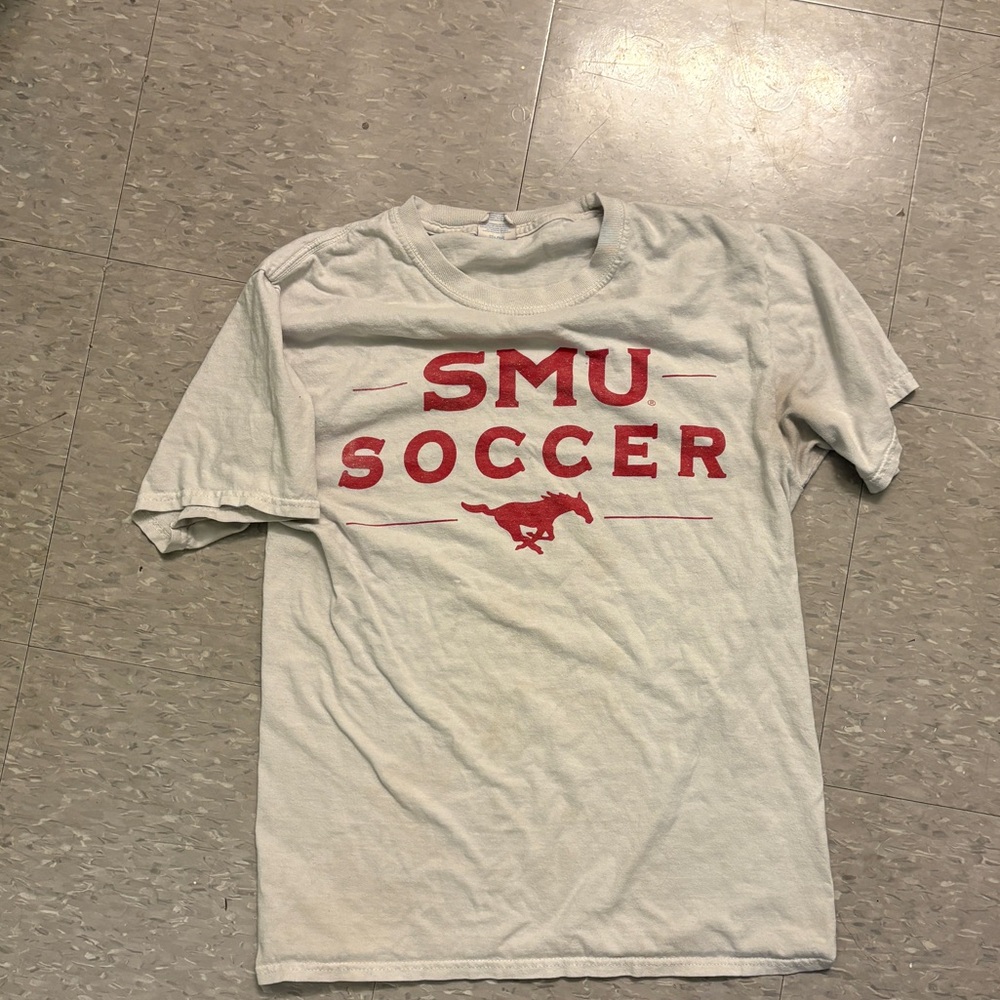 SMU Soccer Gray T-Shirt